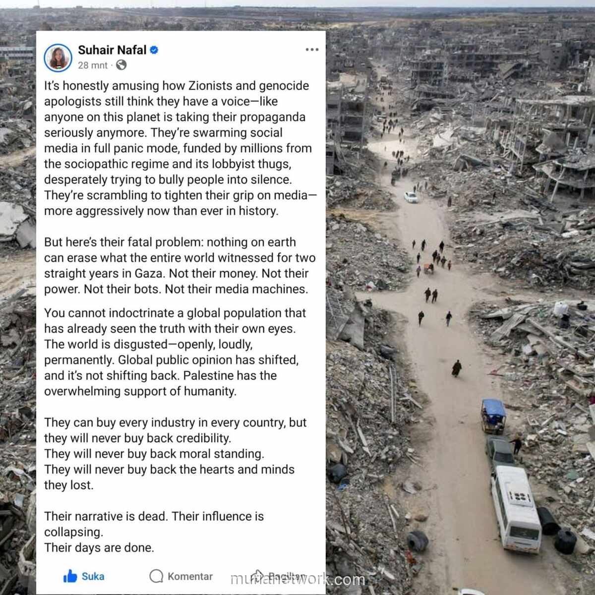 Opini Global Berpaling: Zionis Kehilangan Pengaruh di Mata Dunia