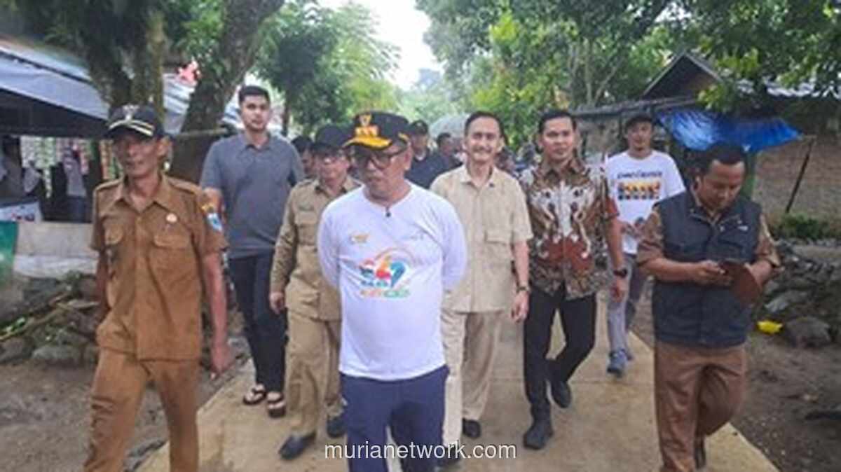 Gubernur Andra Soni Tinjau Jalan Huntap dan Perbaikan RTLH di Pandeglang