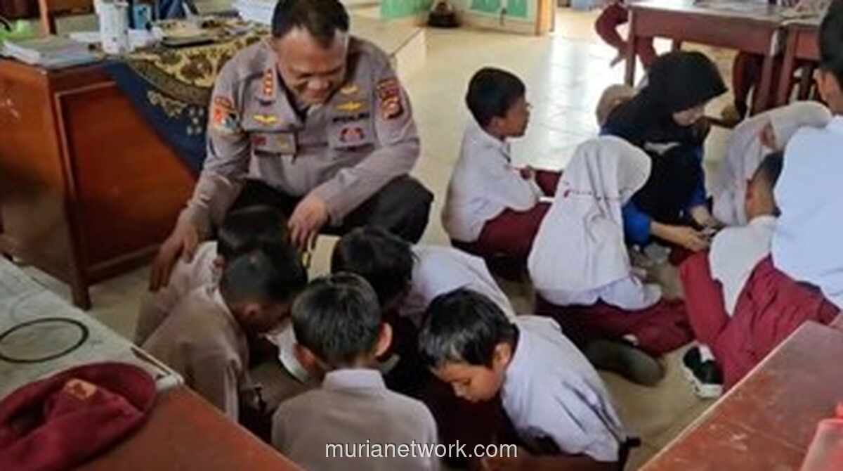 Keceriaan Kembali di SDN 35 Gumarang, Didampingi Tim Trauma Healing Polda Riau