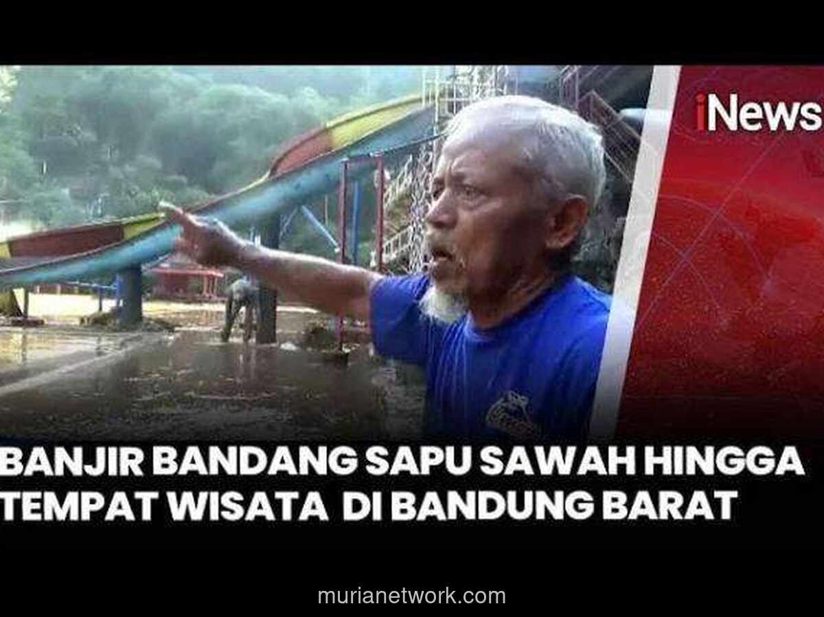 Banjir Bandang Sapu Bersih Kolam Ikan dan Objek Wisata di Bandung Barat