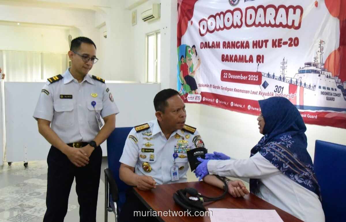 Kepala Bakamla Ikut Sumbang Darah dalam Aksi HUT ke-20, 107 Kantong Terkumpul