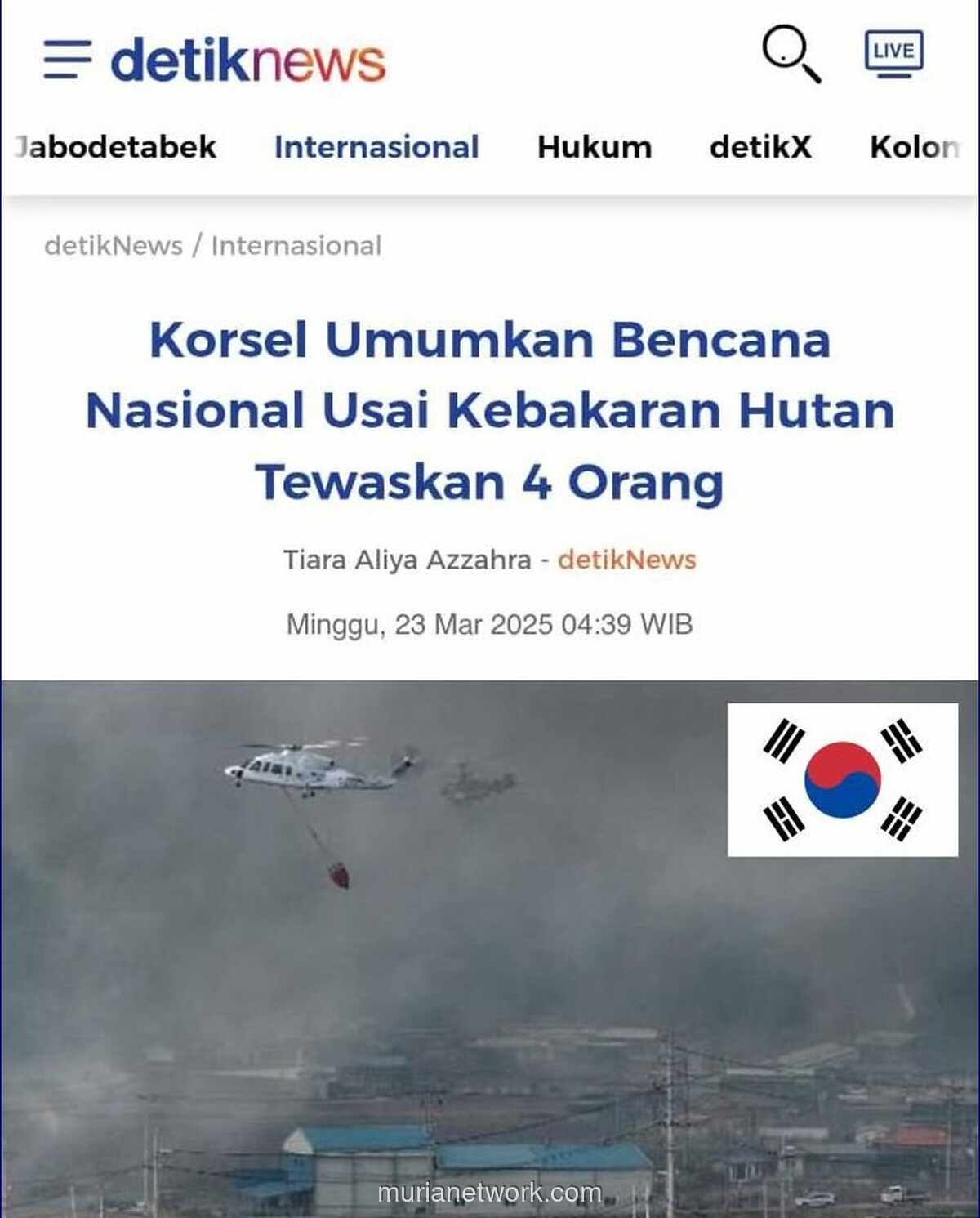 Kebakaran Hebat di Korsel Picu Polemik: Bencana Nasional atau Tindakan Lembek?