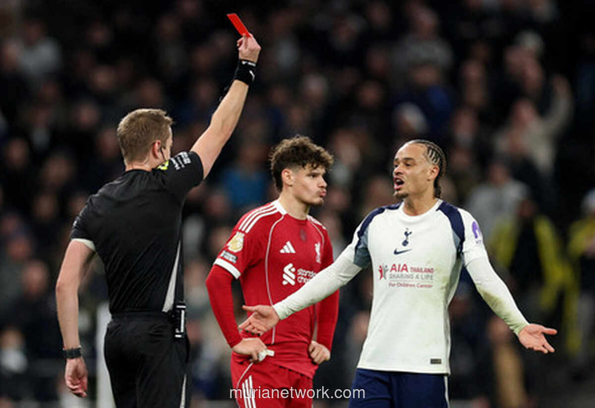 Drama Kartu Merah dan Kekalahan Pahit Spurs di Kandang Sendiri
