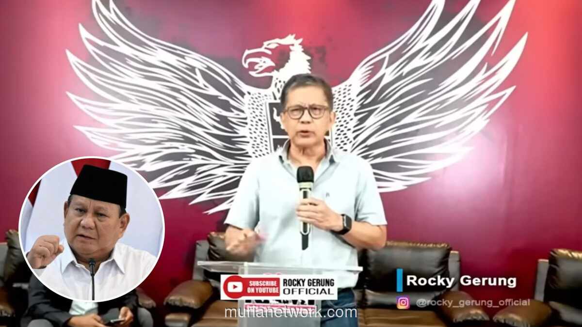 Rocky Gerung Balas Sindiran Prabowo: Kalau Begitu, Pemerintah Isinya Orang Bodong?