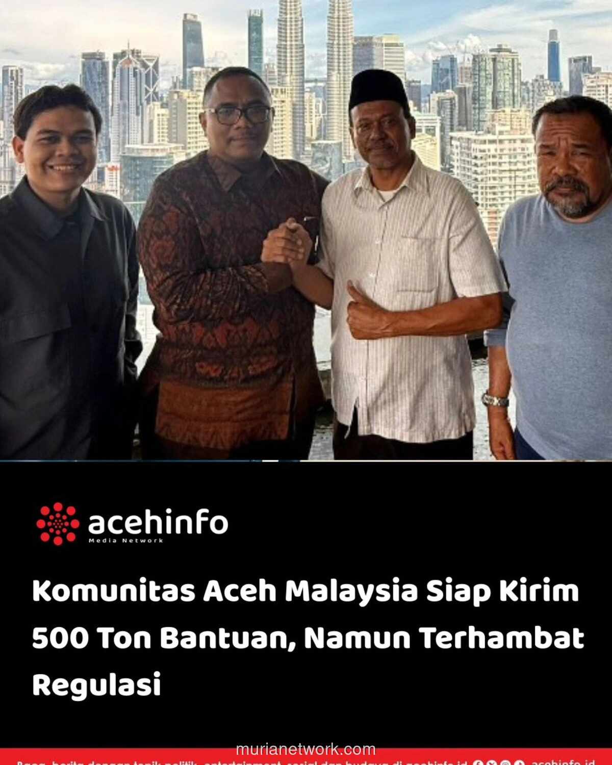 Bantuan Aceh dari Malaysia Terganjal Status Bencana