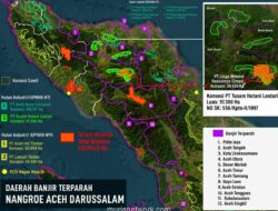 Peta Konsesi Prabowo dan Jejak Banjir Bandang di Aceh