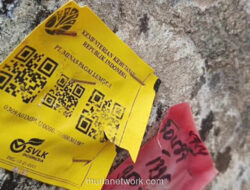 Kapal Tongkang Bermuatan Kayu Resmi Terdampar di Pantai Tanjung Setia