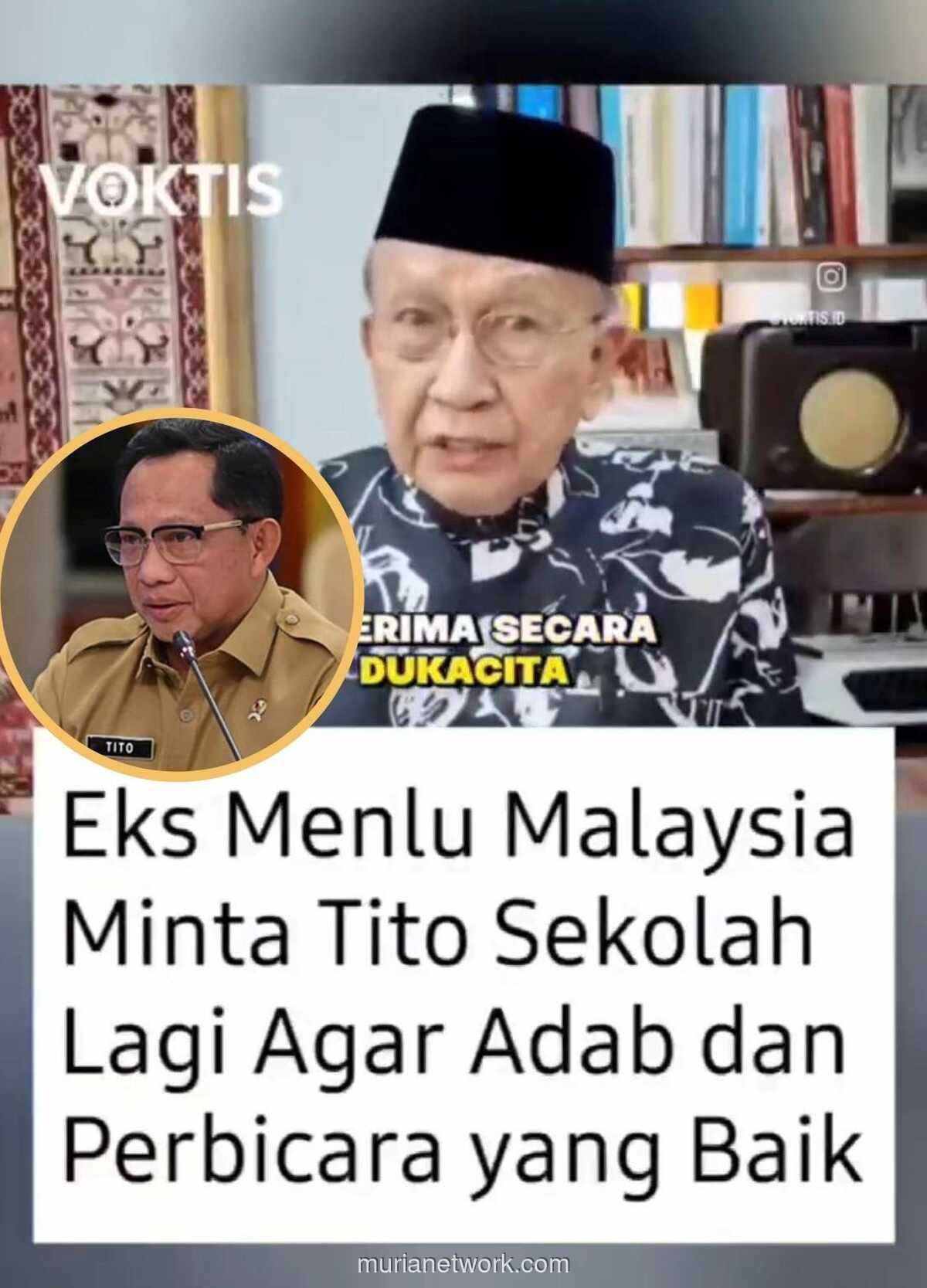 Komentar Tito Soal Bantuan Malaysia Picu Teguran Pedas dari Mantan Menlu Negeri Jiran