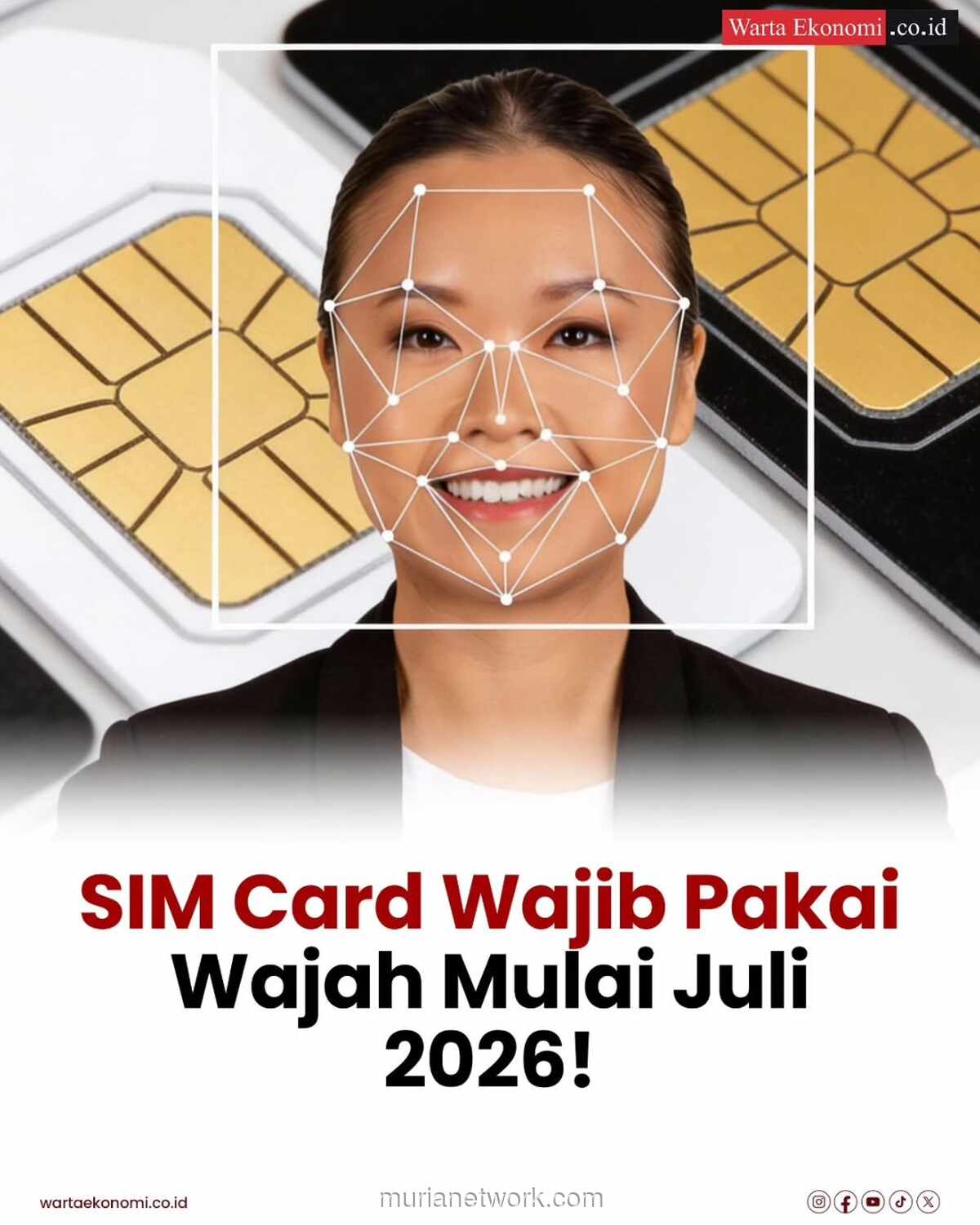 Wajah Jadi Kunci: Registrasi SIM Bakal Pakai Face Recognition Mulai 2026