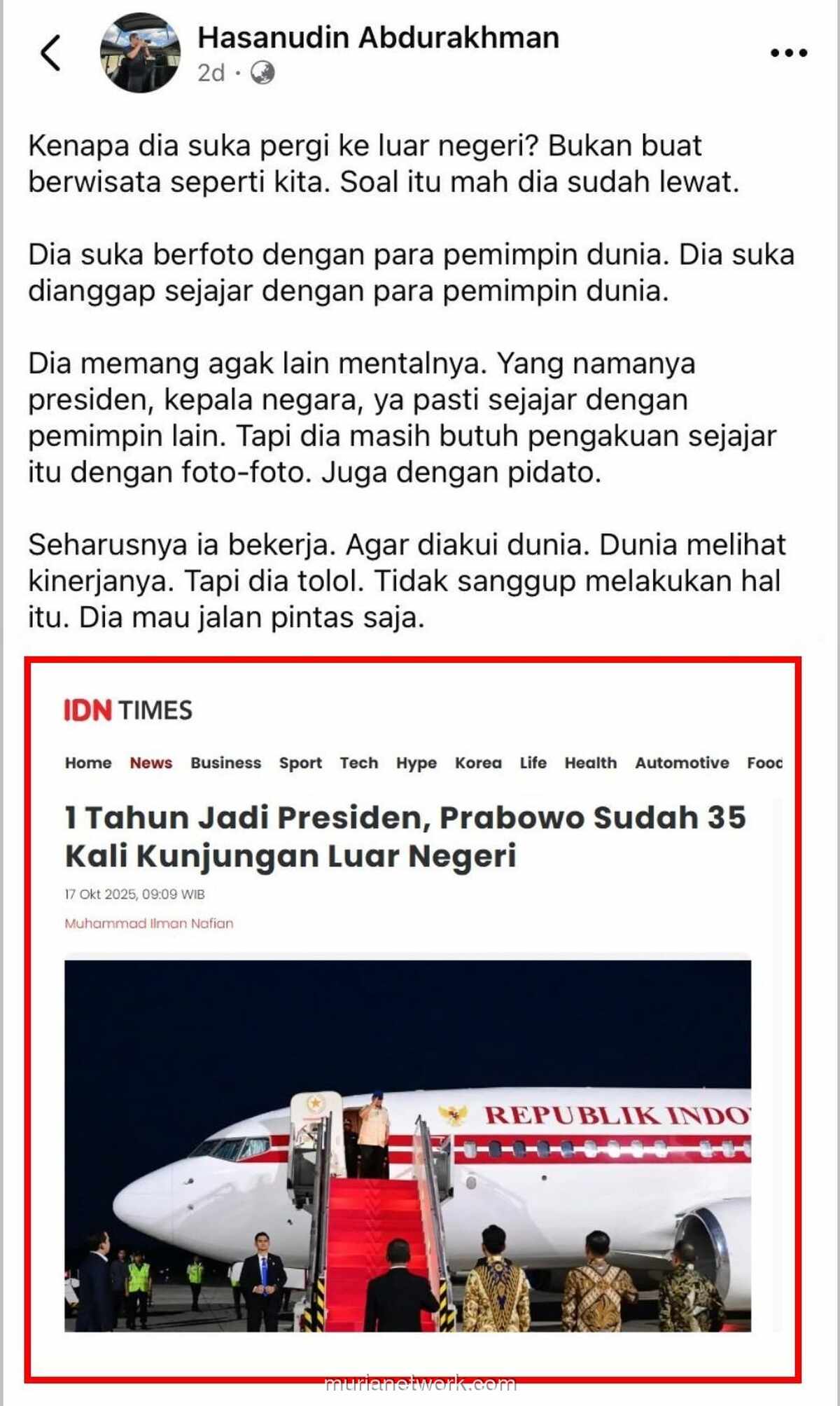 Prabowo dan 35 Kunjungan Luar Negeri: Mencari Pengakuan atau Diplomasi Nyata?