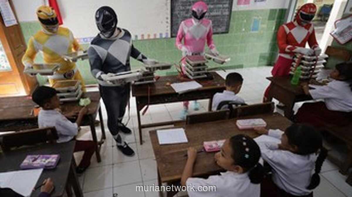 Power Rangers Antar Makanan Bergizi, Strategi Unik Gizi Nasional Dongkrak Semangat Anak