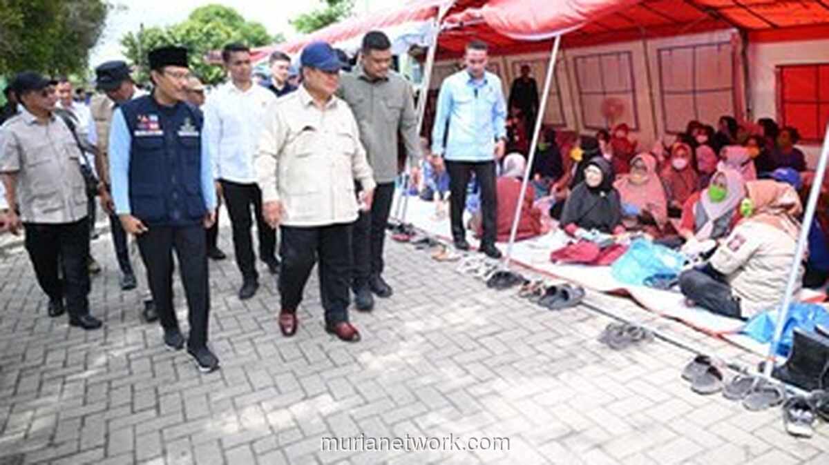 Prabowo Turun Langsung, Dengarkan Keluhan Warga Langkat Pasca-Banjir