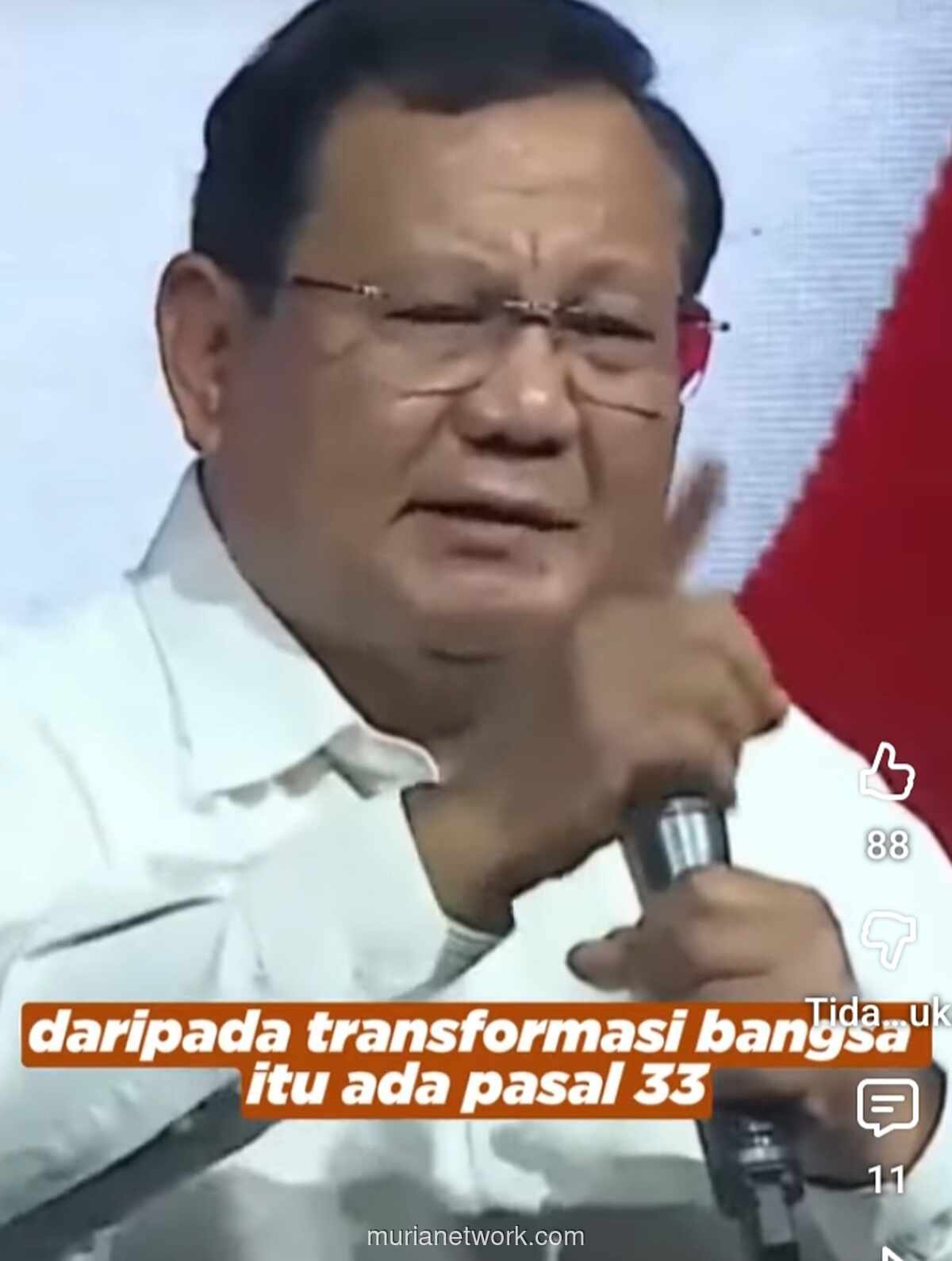 Prabowo Gebrak Meja: Aturan yang Tak Sesuai Pasal 33 Harus Dirombak