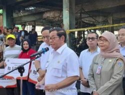 Pramono Anung Beri Tenggat Lima Hari untuk Bangkitkan Pasar Kramat Jati dari Abu