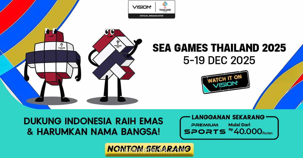 Vision+ Siap Siarkan Duel Sengit Timnas U-22 di SEA Games 2025