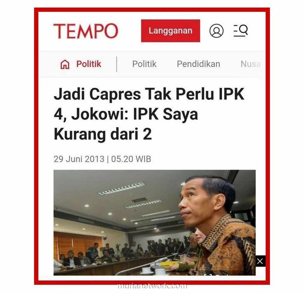 Pengakuan IPK di Bawah 2, Benarkah Jokowi Pernah Lulus dari UGM?