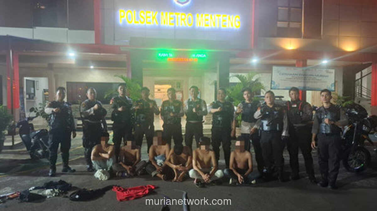 Patroli Dini Hari Gagalkan Persiapan Tawuran di Menteng, 6 Pemuda Diamankan