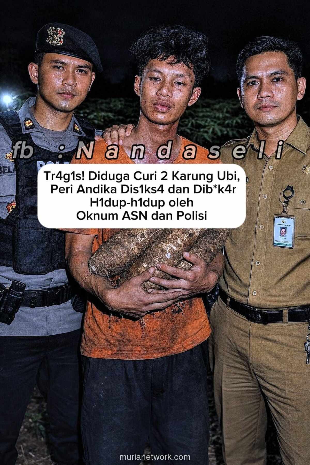 Korban Curi Ubi Dibakar Hidup-Hidup, Pelaku Dimaafkan Lewat Jalan Damai