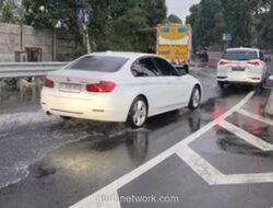 Hujan Deras Picu Genangan 30 Cm di Bahu Tol Menuju Bandara Soetta