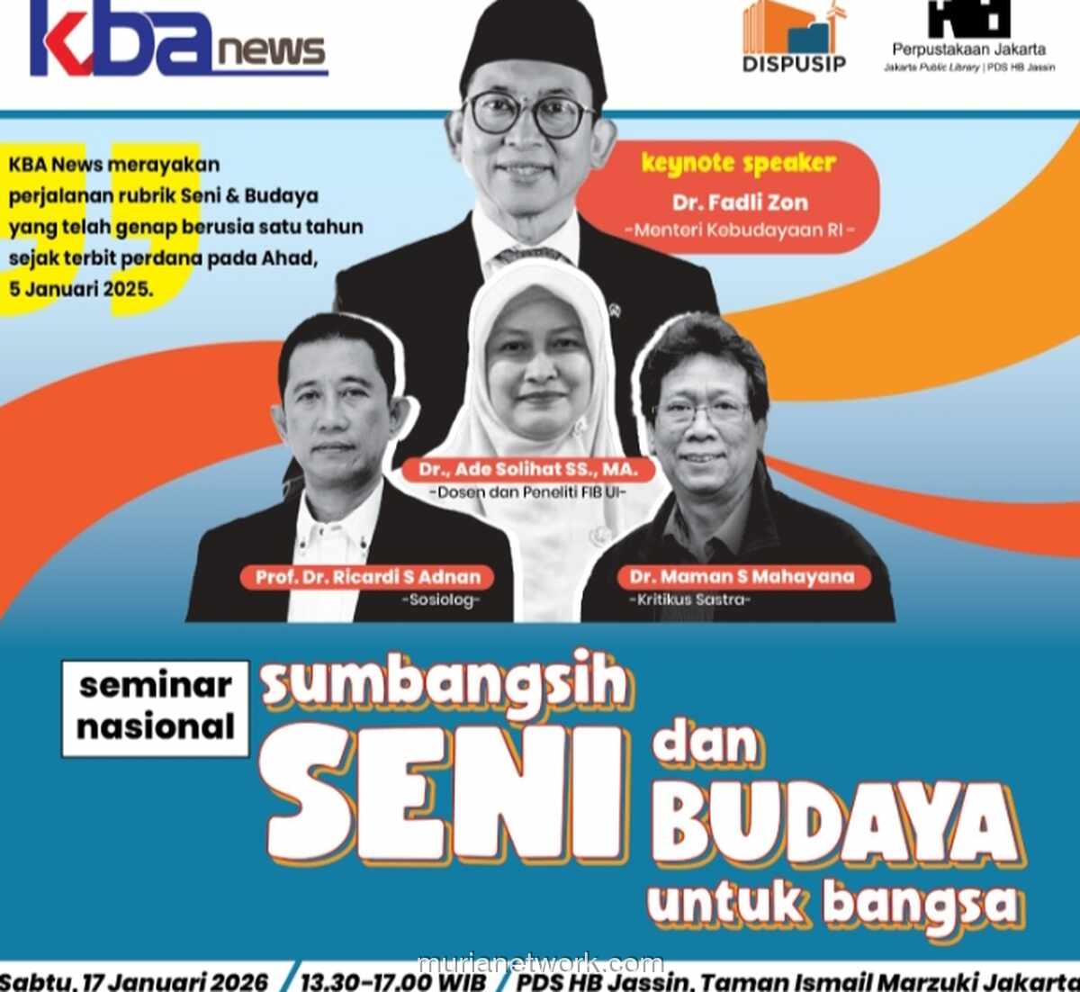 KBA News Gelar Seminar, Bahas Peran Seni sebagai Penggerak Perubahan Sosial