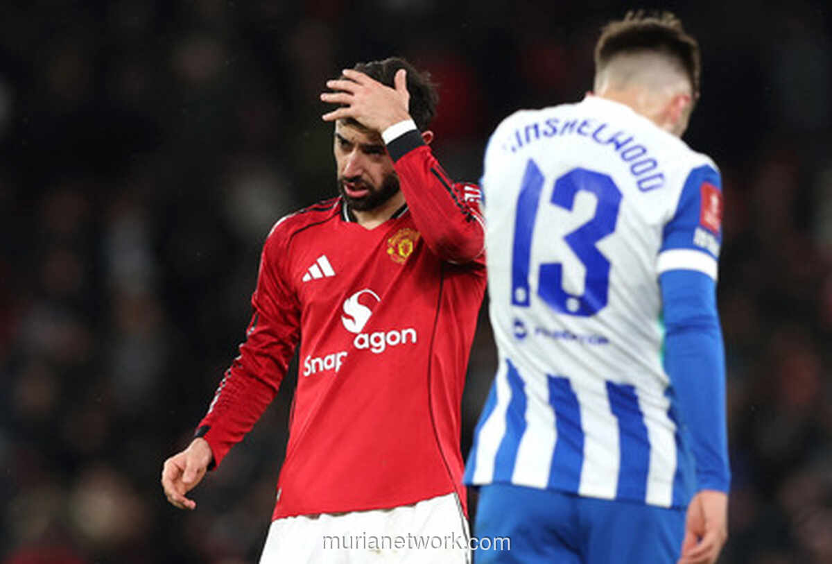 MU Tersingkir di Old Trafford, Brighton Hancurkan Mimpi Piala FA