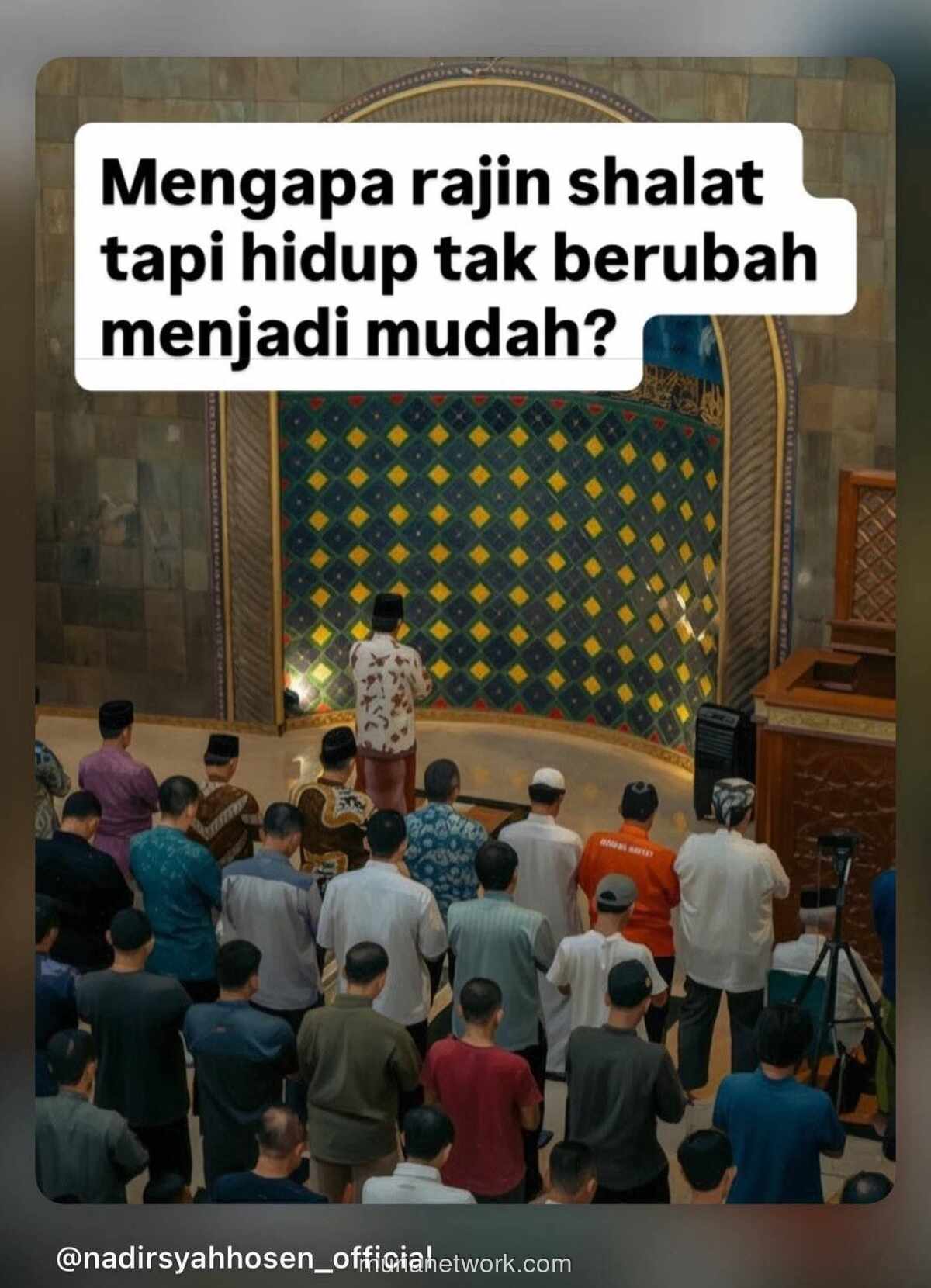 Shalat Bukan untuk Mudahkan Hidup, Tapi untuk Menguatkan Jiwa