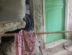Tanah Amblas di Tegal Sari, Lima Rumah Nyaris Runtuh Tanpa Sebab Jelas