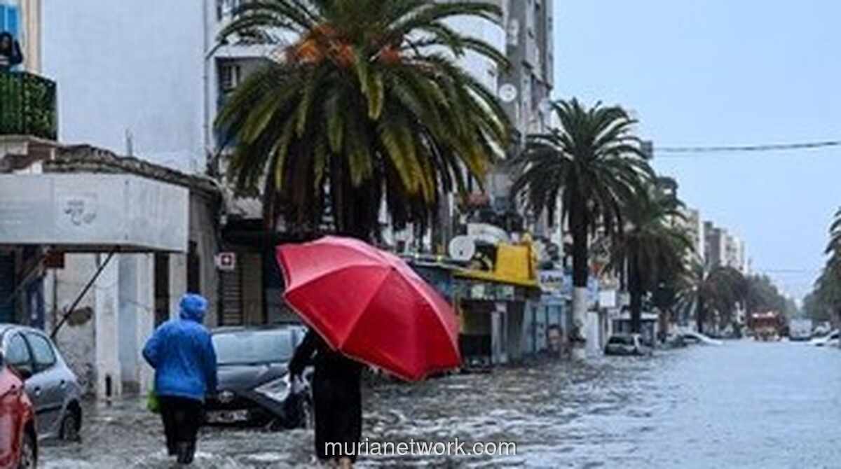 Tunisia Dilanda Banjir Terparah dalam 70 Tahun, 5 Tewas dan 4 Masih Hilang