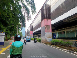 Tiang Monorel Rasuna Said Mulai Dibongkar, Lalu Lintas Dialihkan ke Jalur Cepat