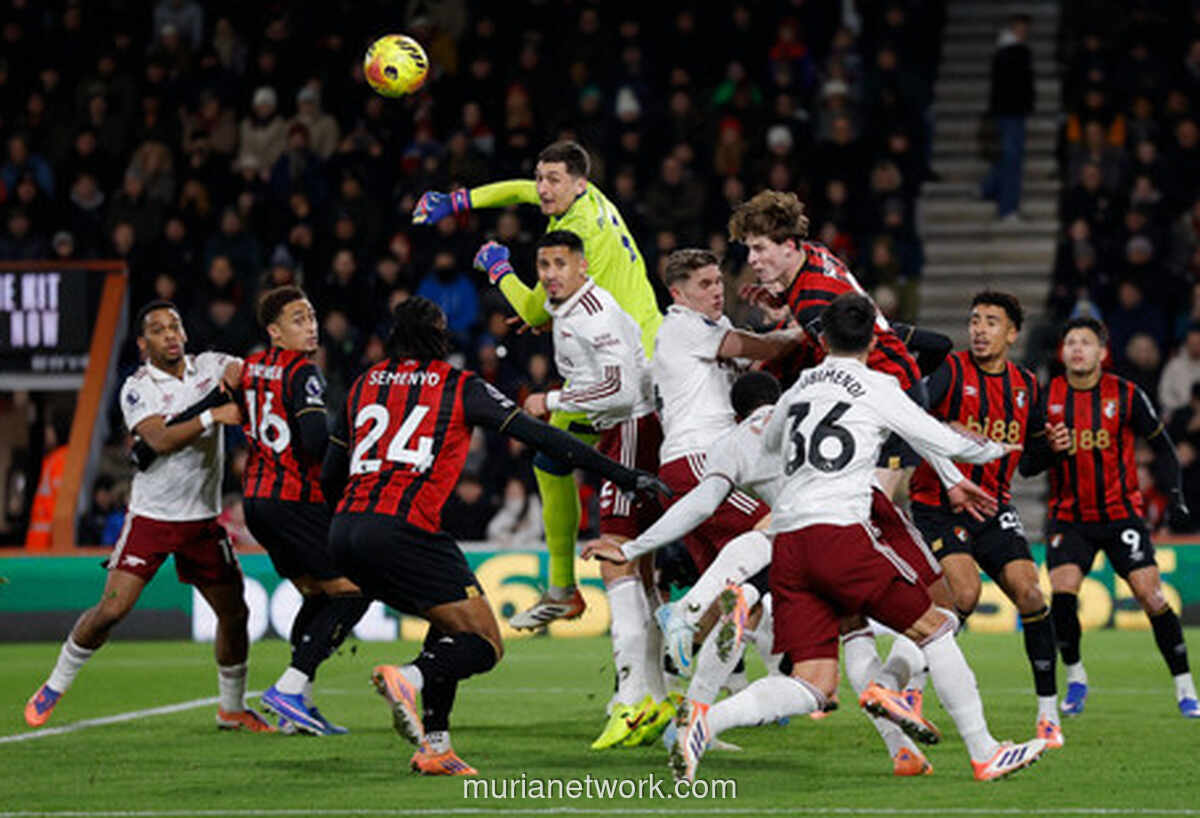 Gabriel Tebus Blunder, Arsenal Selamat dari Kejutan Bournemouth