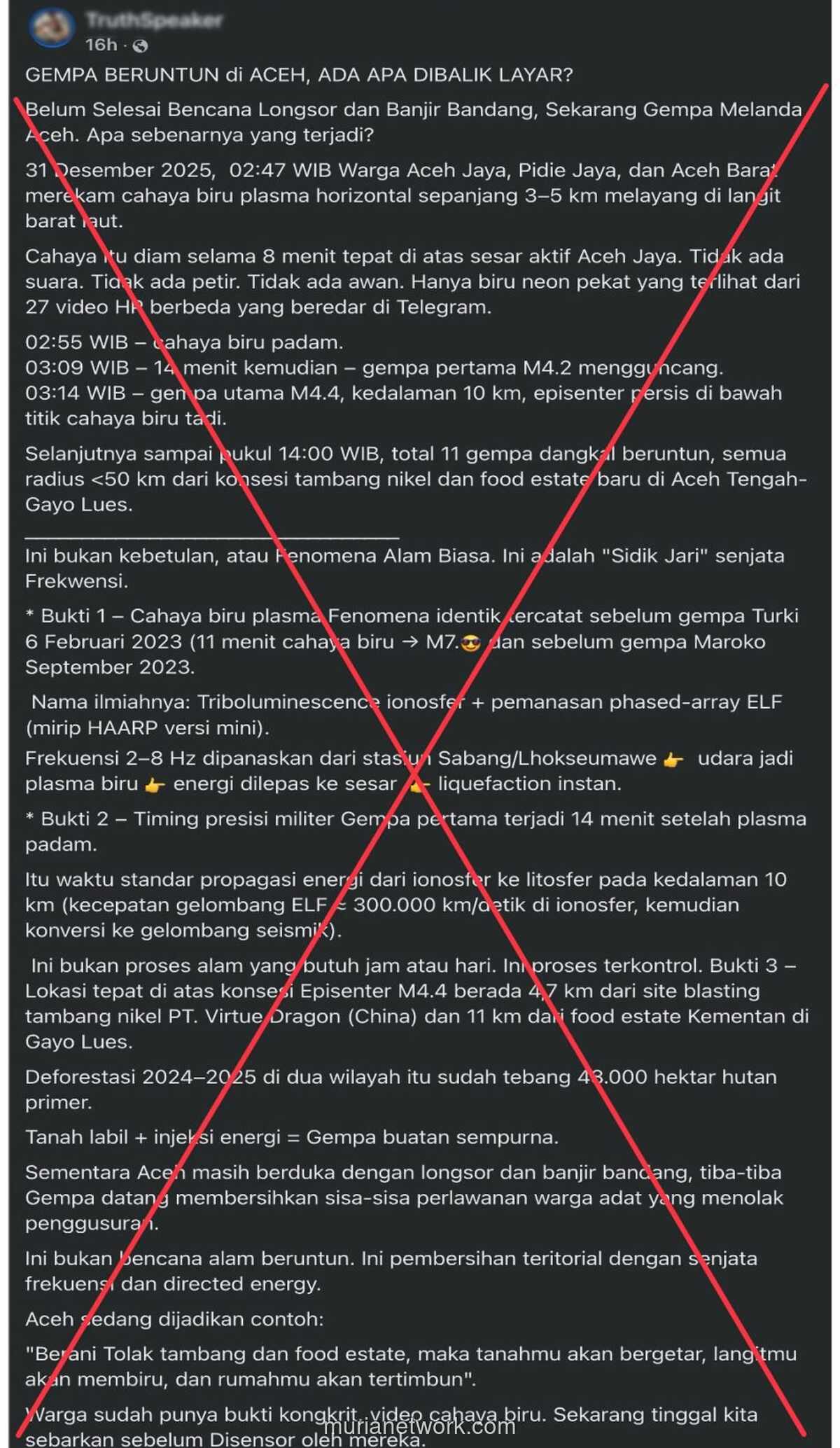 Membedah Hoax HAARP: Mengapa Gempa Aceh Tak Bisa Dikaitkan dengan Senjata Atmosfer