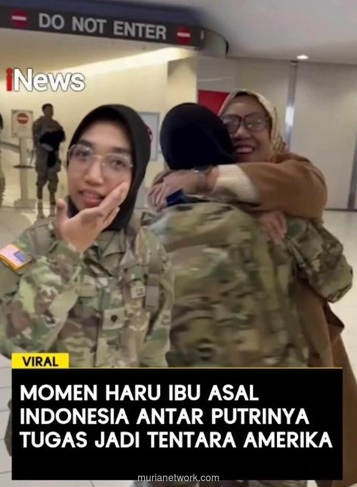 Pelukan Haru di Bandara, Kezia Syifa Berangkat Jadi Prajurit Garda Nasional AS