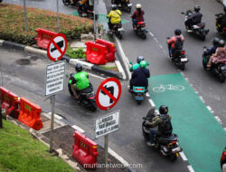 Jalur Sepeda Sudirman-Thamrin Kembali Jadi Jalan Pintas Motor