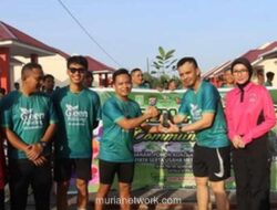 Polres Dumai Gelar Lari Pagi, Akhiri dengan Penanaman Pohon