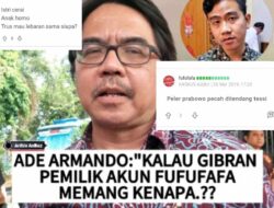 Ade Armando Anggap Isu Akun Fufufafa Bukan Alasan Makzul Gibran