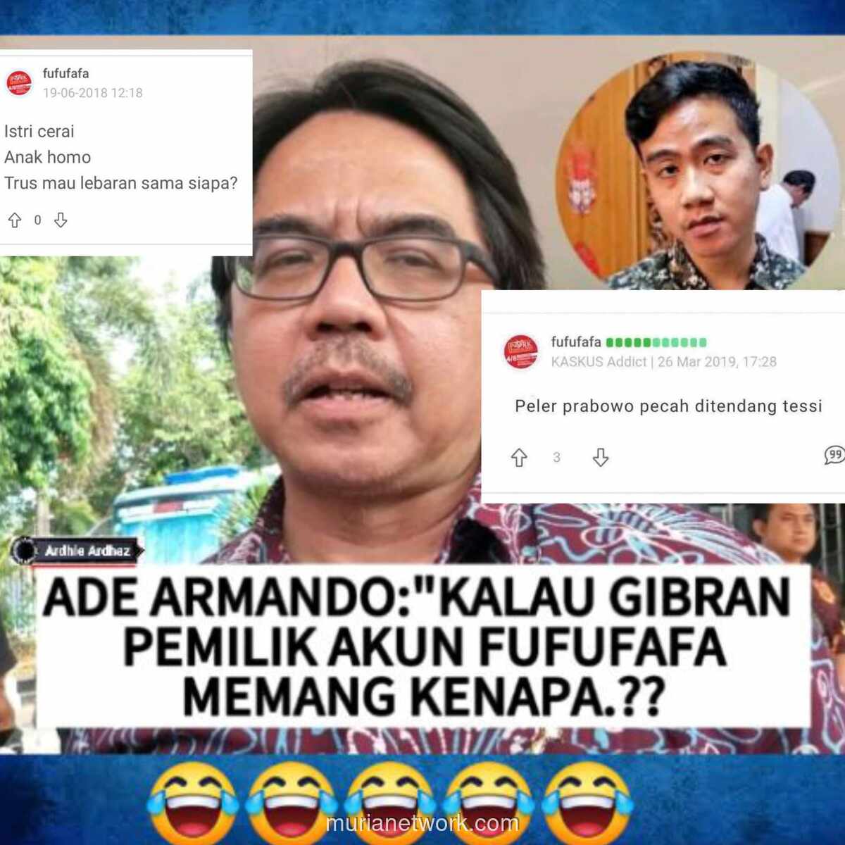 Ade Armando Anggap Isu Akun Fufufafa Bukan Alasan Makzul Gibran