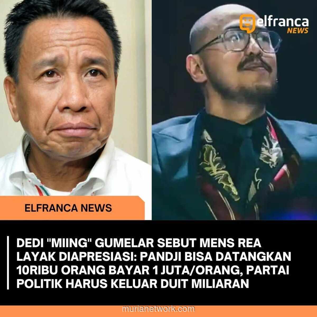 Miing Bagito Soroti Keberhasilan Pandji: 10.000 Penonton Bayar Mahal di Tengah Demo