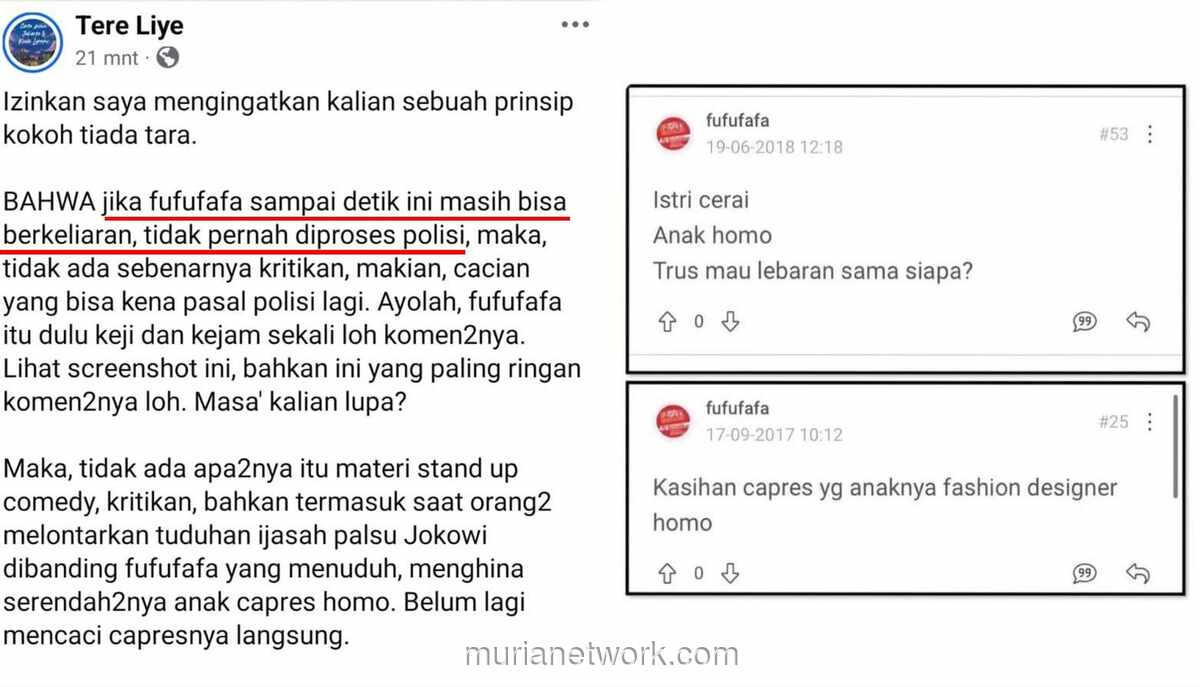 Fufufafa Bebas, Kritik Lain Jadi Tak Bermasalah