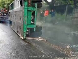 28 Ton Kontainer Terguling, Akses Cilincing ke Pelabuhan Lumpuh 5 Jam