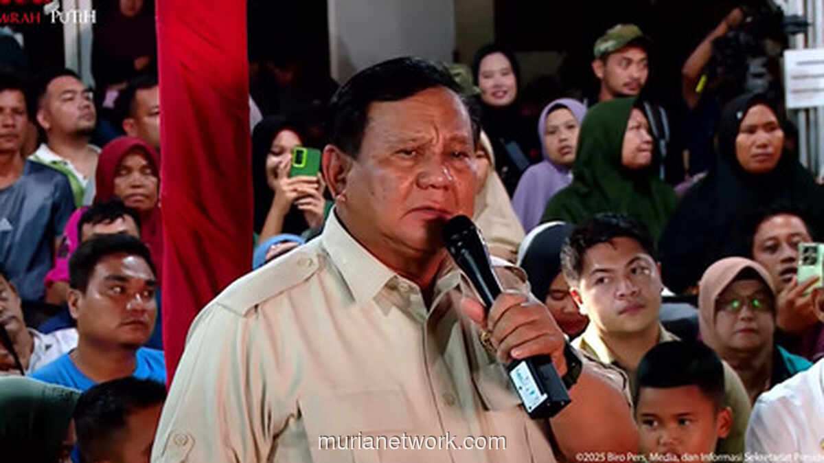 Prabowo Sambut Tahun Baru di Tengah Korban Bencana Batang Toru