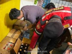 Razia Miras Ilegal di Serang Sita Ratusan Botol dan Dua Dirigen