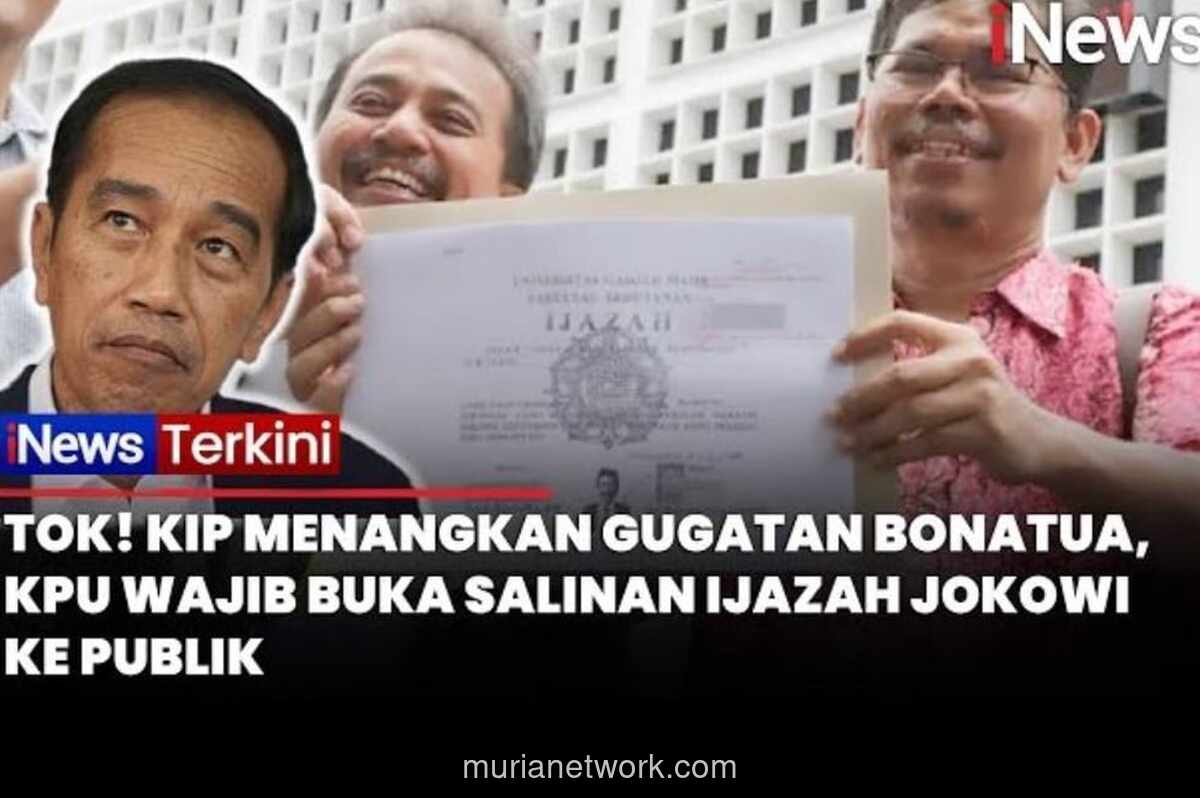 KIP Menangkan Gugatan, Ijazah Jokowi Wajib Dibuka ke Publik