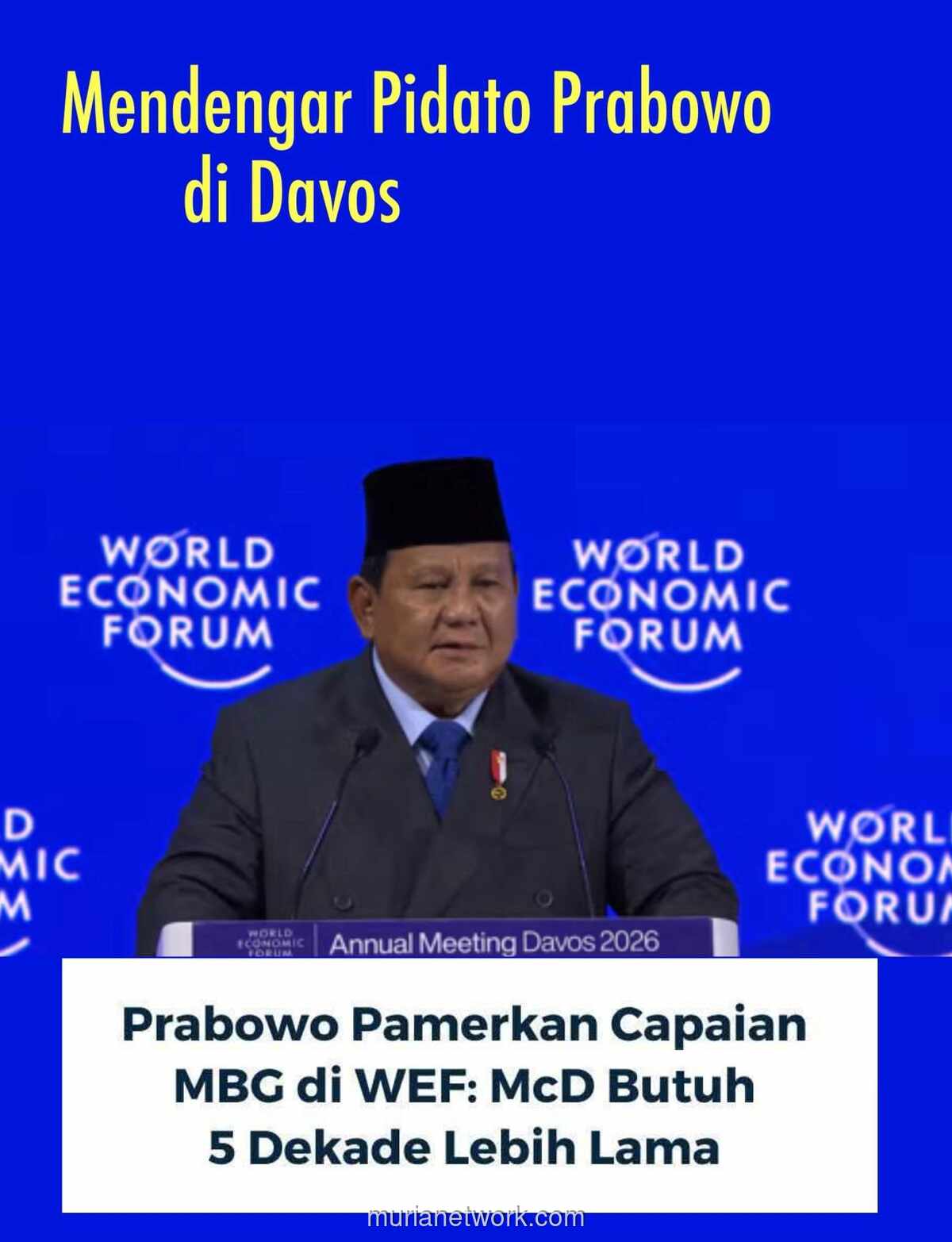 MBG vs McDonalds: Membandingkan Anggaran Negara dengan Laba Korporasi di Panggung Davos