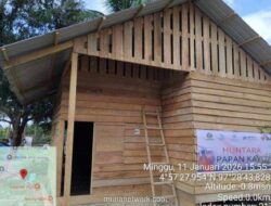 Kayu Hanyutan Disulap Jadi Huntara untuk Korban Banjir Aceh dan Sumut