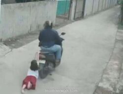 Nekat Kejar Maling, Bocah 9 Tahun Terseret Motor di Medan