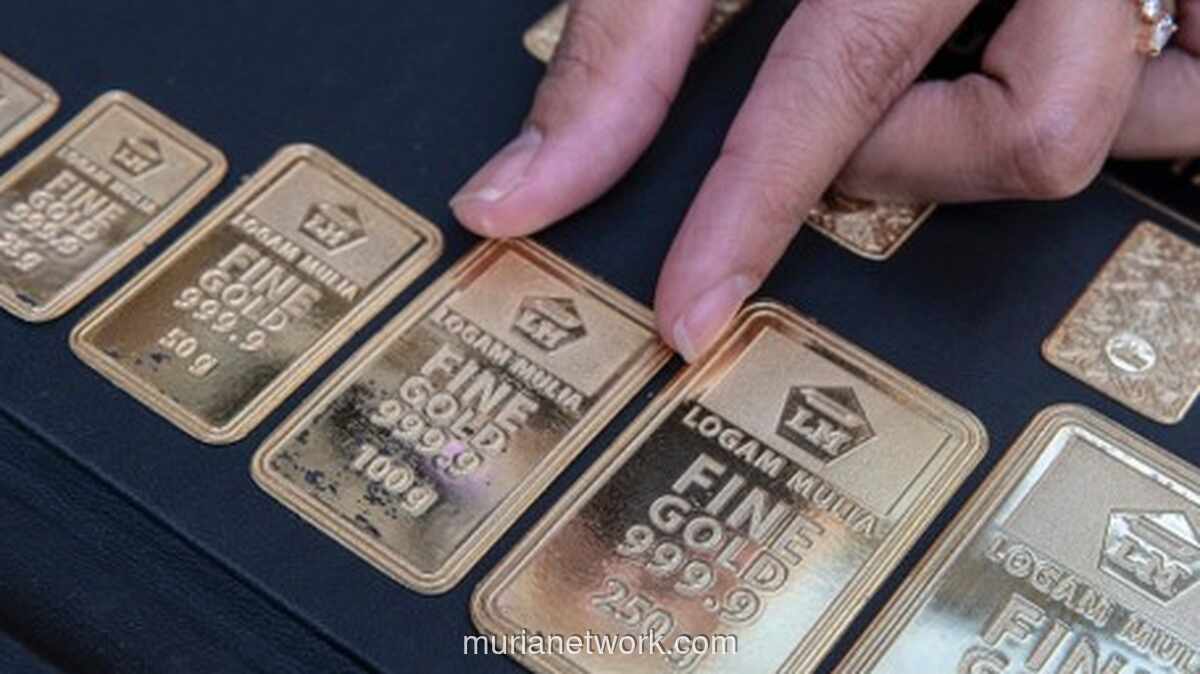 Emas Antam dan Galeri24 Anjlok Rp 108 Ribu dalam Satu Pekan