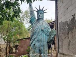Patung Liberty Tersembunyi di Pondok Cabe, Ternyata Cuma Sisa Produksi