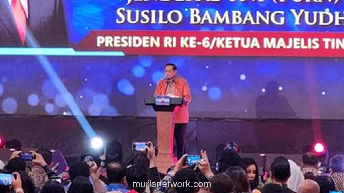 SBY Tegaskan di Puncak Natal Demokrat: Mataharinya Hanya Satu, AHY