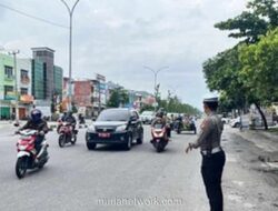 Polisi Siaga Penuh di Titik Rawan Macet Pekanbaru Selama Libur Panjang
