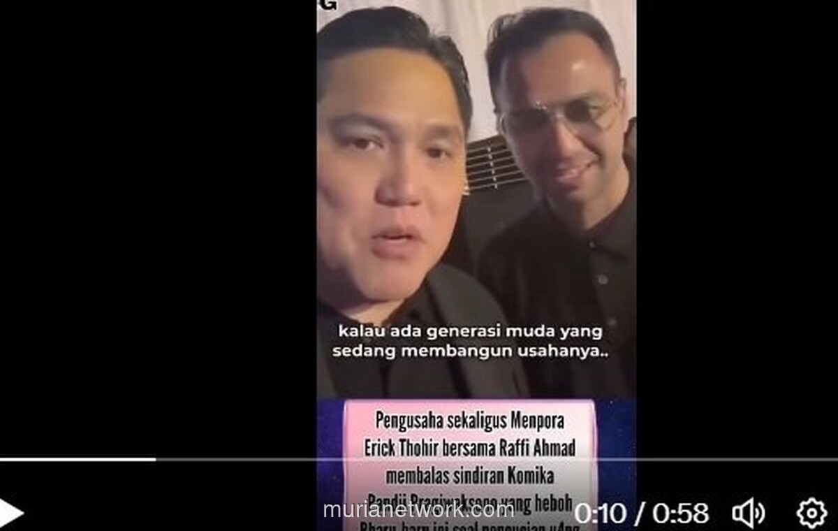 Erick Thohir Buka Suara, Bela Raffi Ahmad yang Dituding Cuci Uang
